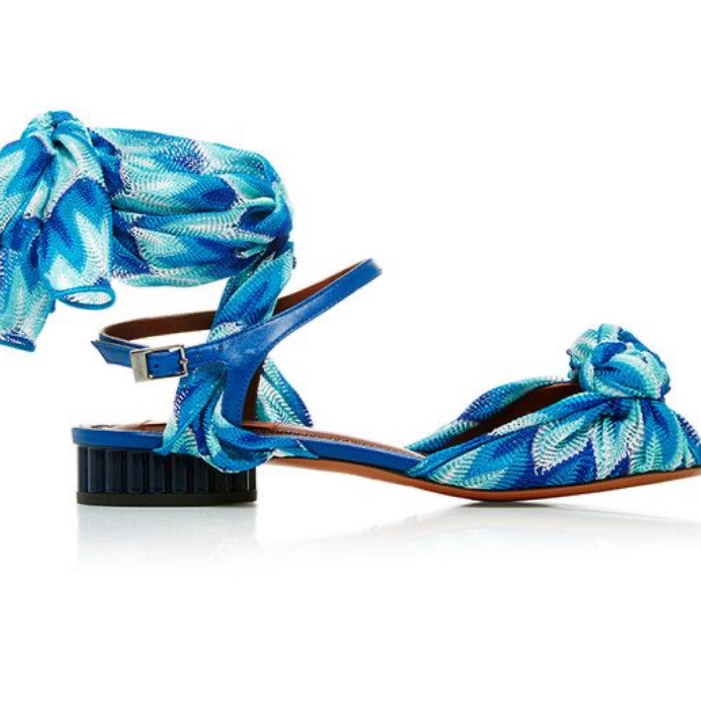 Missoni Sidi Silk Wrapped Sandals - Picture 4 of 5